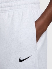 Nike Light Grey Sportswear Phoenix Fleece Womens High Waisted Oversized Joggers - Image 5 of 8
