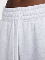 Nike Light Grey Sportswear Phoenix Fleece Womens High Waisted Oversized Joggers - Image 7 of 8