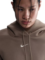 Nike Brown Phoenix Fleece Oversized Hoodie - Image 10 of 10