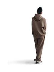 Nike Brown Phoenix Fleece Oversized Hoodie - Image 7 of 10