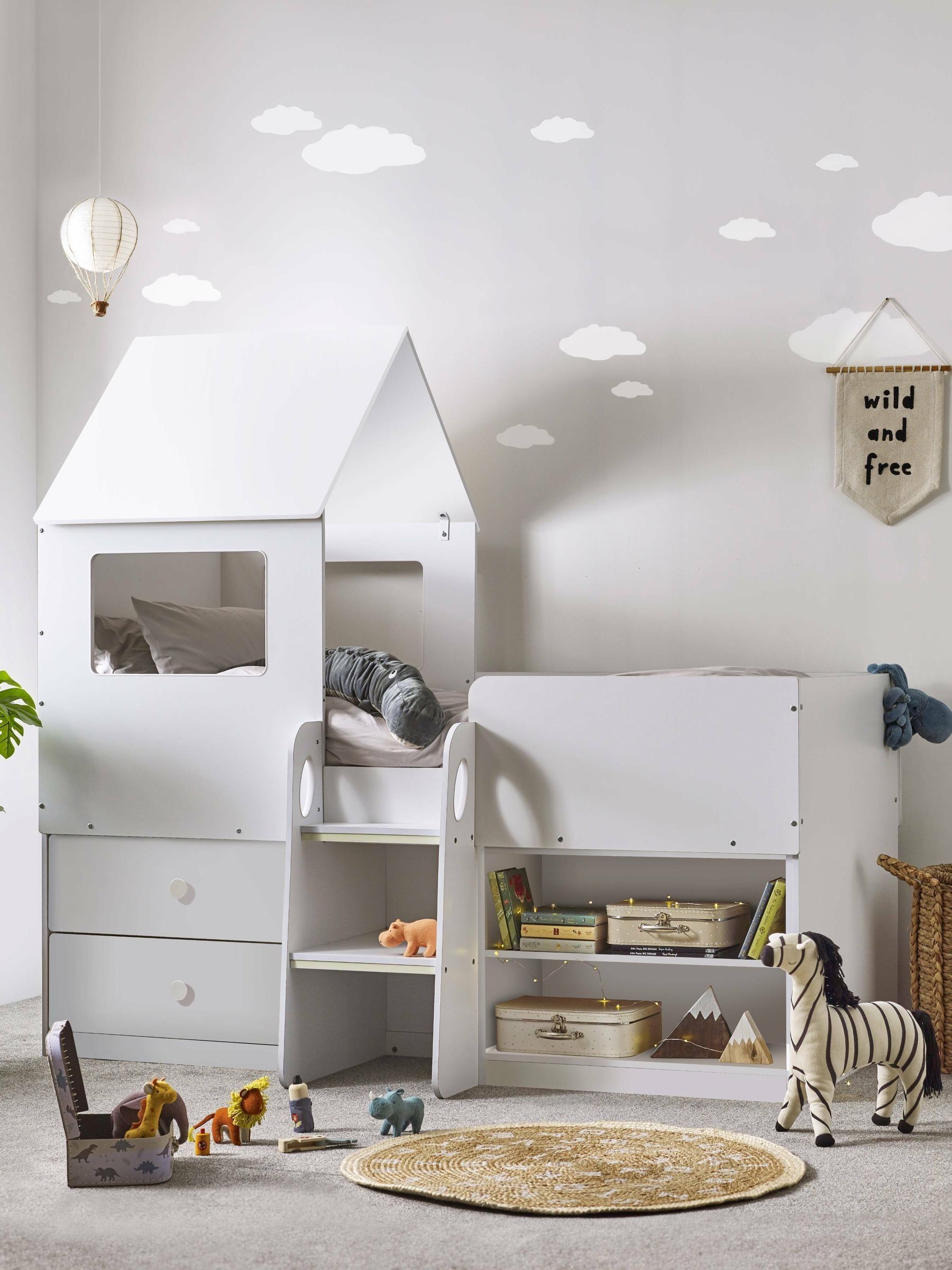 Julian Bowen Orpheus Mid Sleeper Bed with Storage - White - Image 5