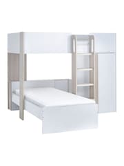 Julian Bowen Pale Wood And White Horizon Kids Bunk Bed - Image 2 of 10