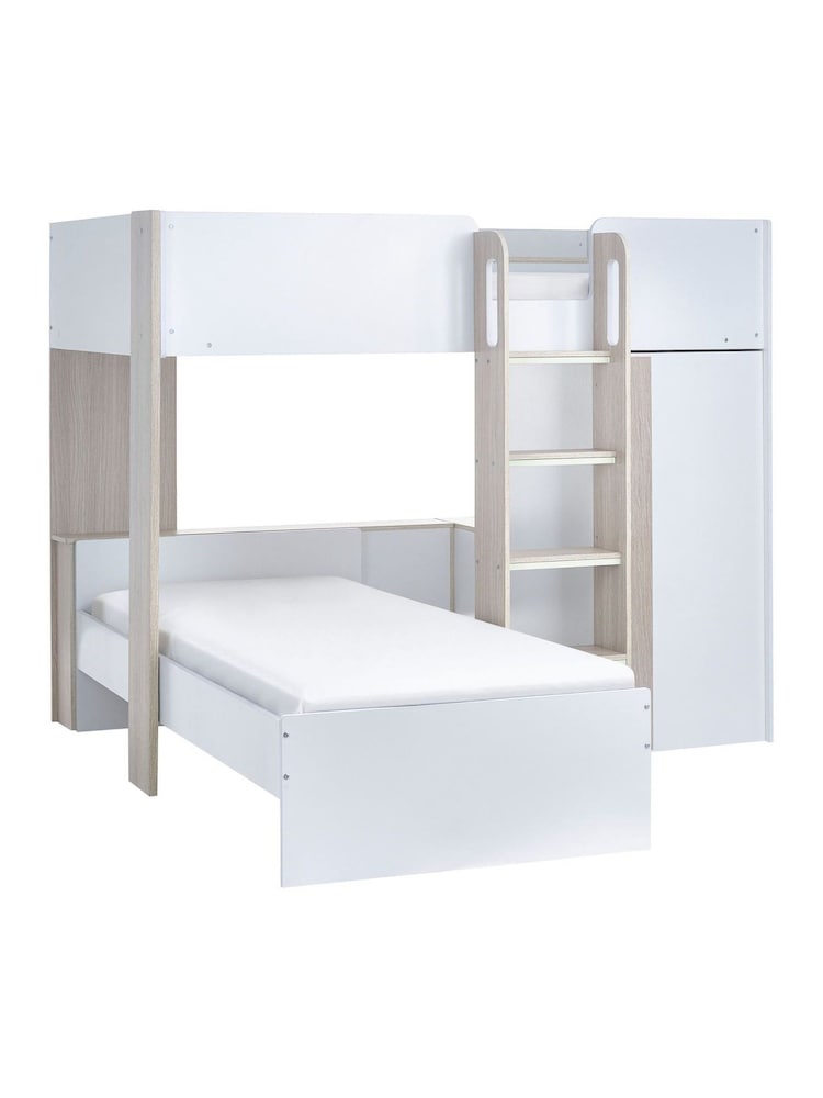 Julian Bowen Pale Wood And White Horizon Kids Bunk Bed - Image 2 of 10
