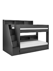Julian Bowen Anthracite Camelot Kids Staircase Bunk Bed - Image 2 of 6