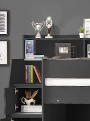 Julian Bowen Anthracite Camelot Kids Staircase Bunk Bed - Image 6 of 6