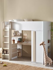 Julian Bowen Wood and White Ocean Kids Highsleeper Bed - Image 1 of 12