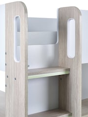 Julian Bowen Wood and White Ocean Kids Highsleeper Bed - Image 10 of 12