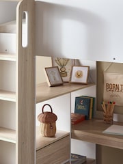 Julian Bowen Wood and White Ocean Kids Highsleeper Bed - Image 6 of 12
