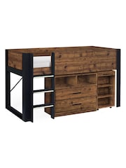 Julian Bowen Wood And Black Otis Kids Midsleeper Bed - Image 2 of 5