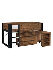 Julian Bowen Wood And Black Otis Kids Midsleeper Bed - Image 3 of 5