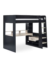 Julian Bowen Black And Pale Wood Blaze Kids Gaming Highsleeper Bed - Image 2 of 11