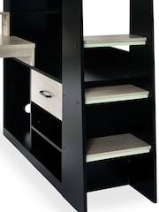 Julian Bowen Black And Pale Wood Blaze Kids Gaming Highsleeper Bed - Image 8 of 11