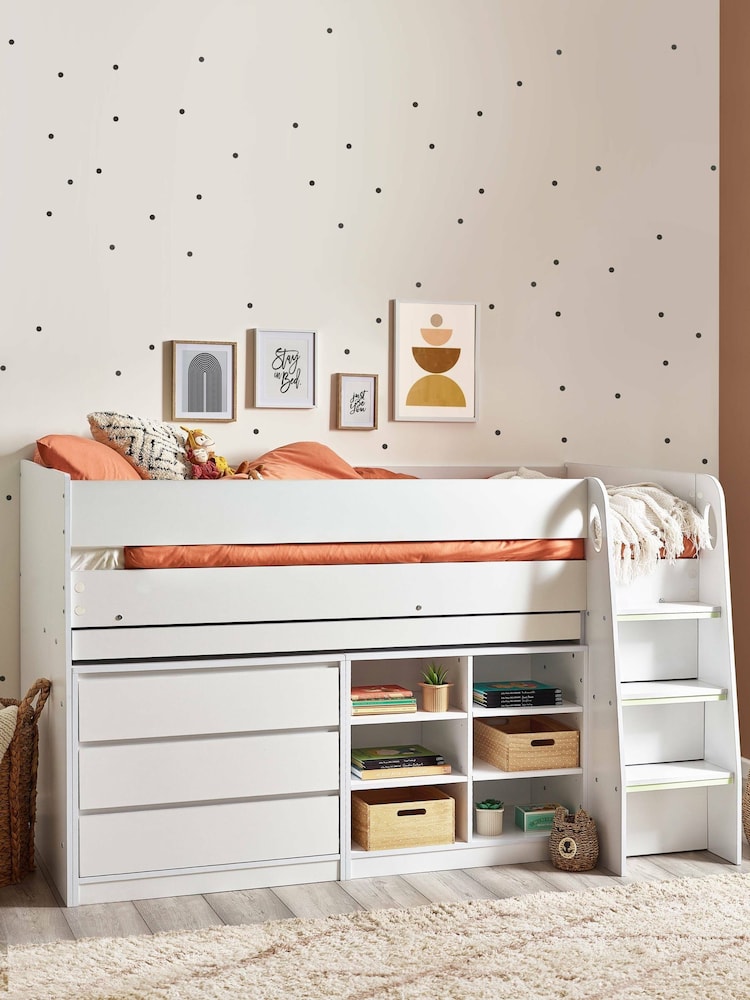 Julian Bowen White Vespa Kids Midsleeper Bed - Image 1 of 5