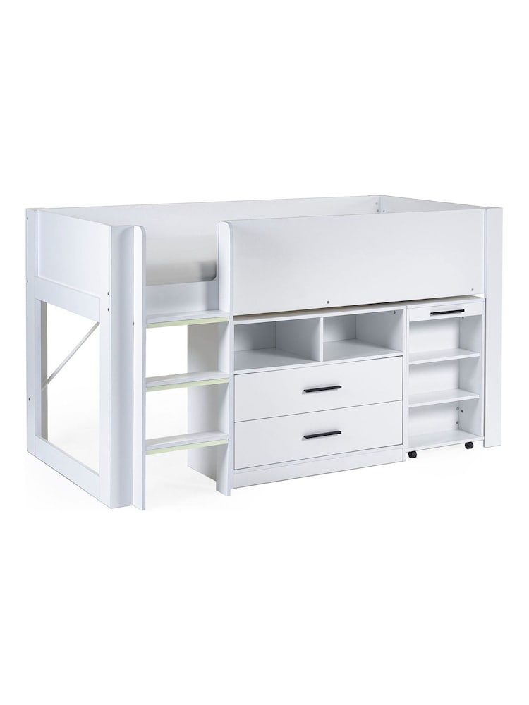 Julian Bowen White Otis Kids Midsleeper Bed - Image 2 of 12