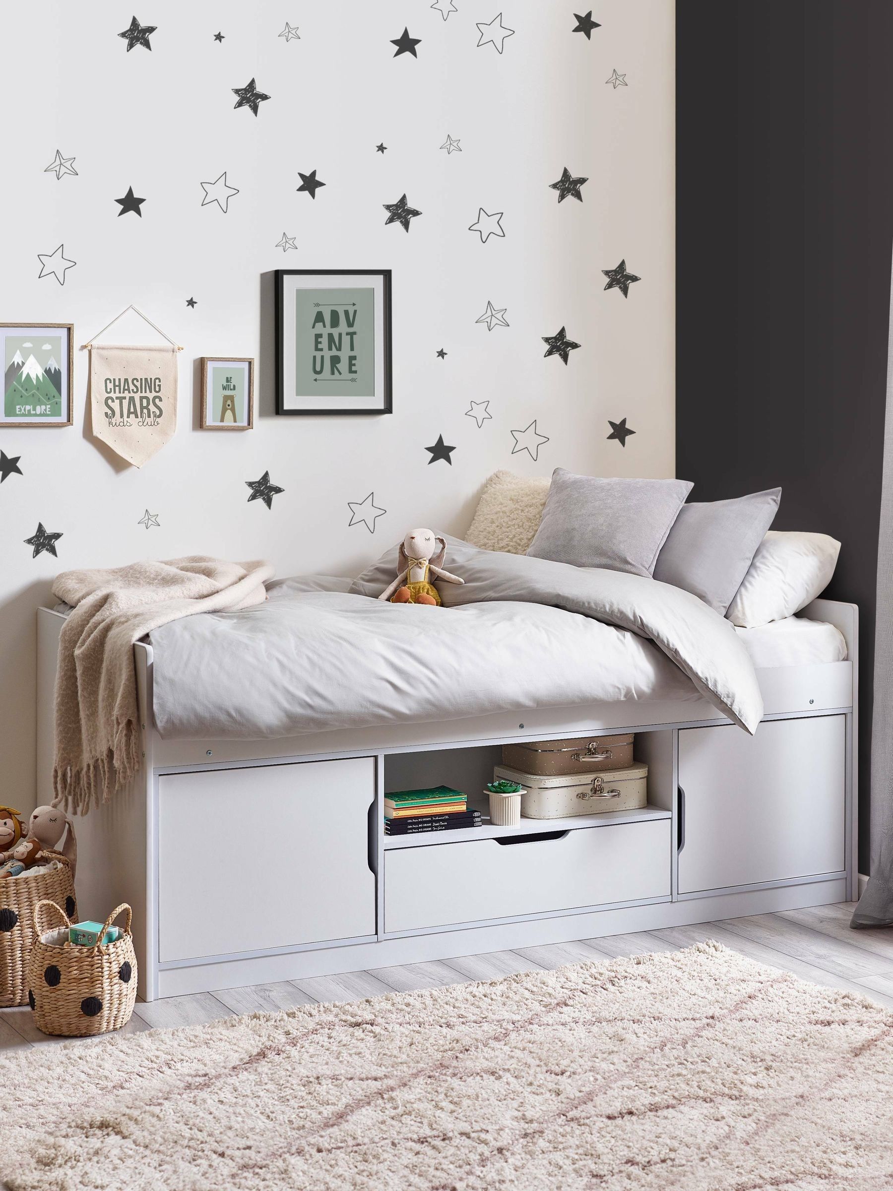 Julian Bowen Unisex Kids White Atom Kids Low Sleeper Bed - Image 6