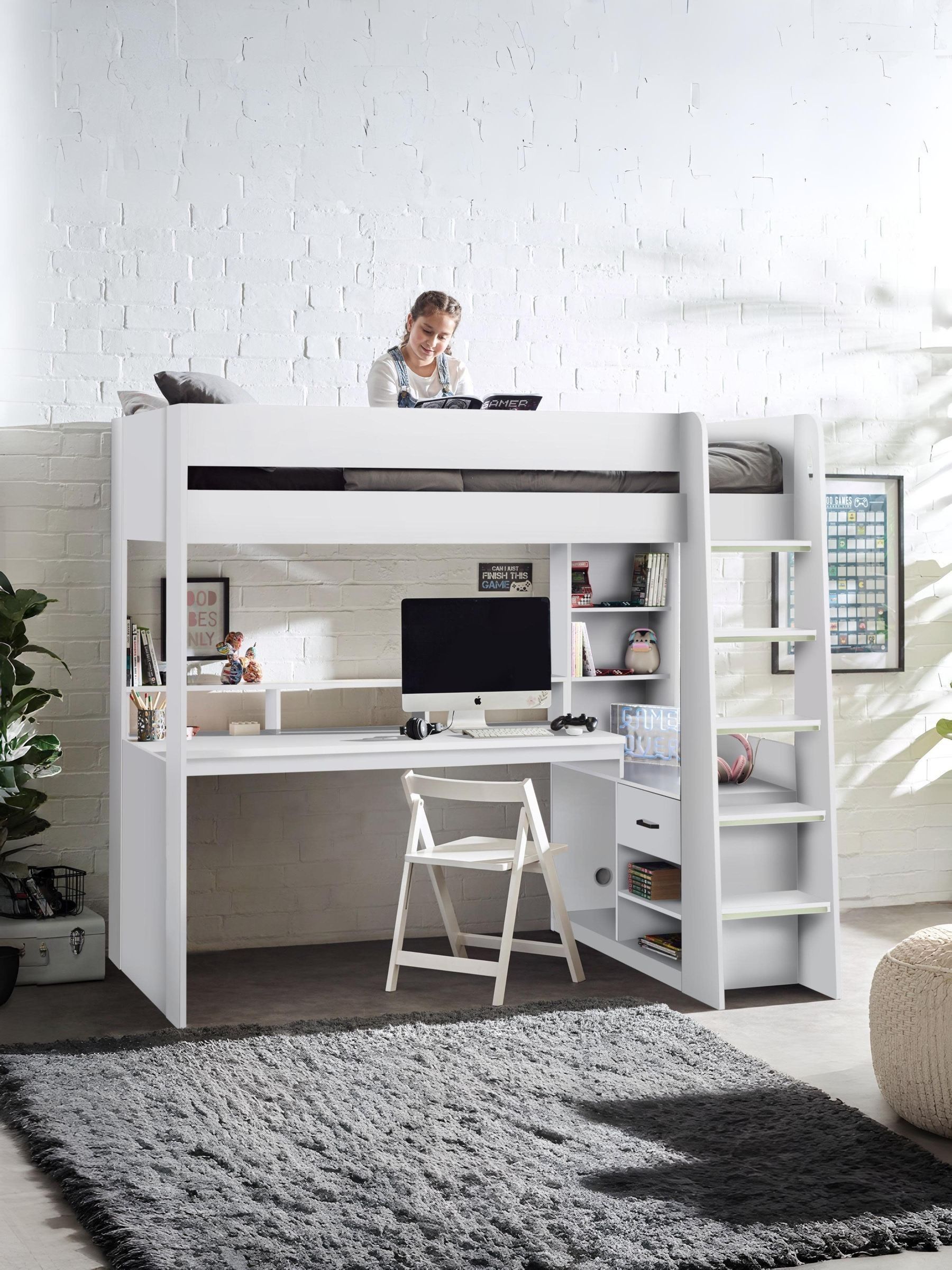Julian Bowen White Gaming Bunk Bed with Storage - Image 5