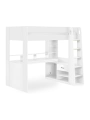Julian Bowen All White Blaze Kids Gaming Highsleeper Bed - Image 2 of 4