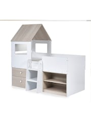 Julian Bowen Pale Wood And White Orpheus Kids Midsleeper Bed - Image 2 of 10