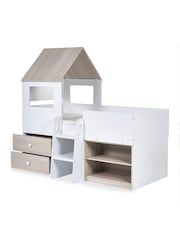 Julian Bowen Pale Wood And White Orpheus Kids Midsleeper Bed - Image 3 of 10