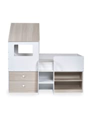 Julian Bowen Pale Wood And White Orpheus Kids Midsleeper Bed - Image 4 of 10