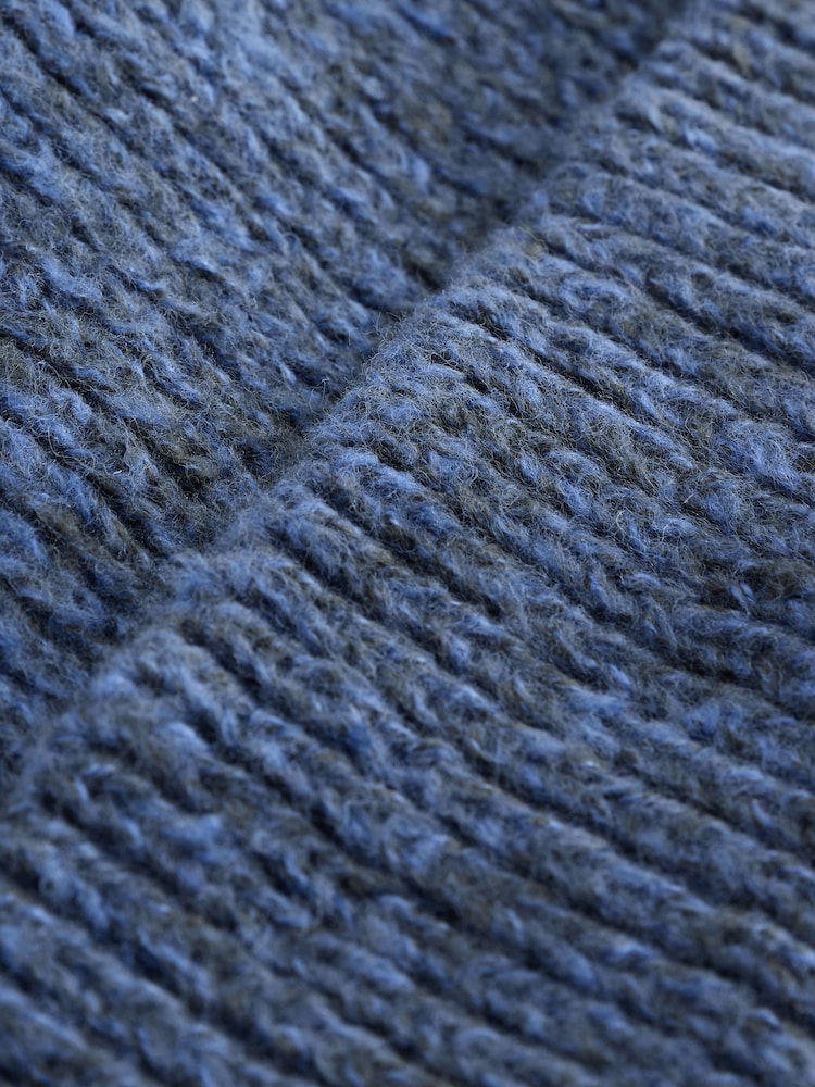 Blue Chunky Knit Beanie Hat (1-16yrs) - Image 2 of 3