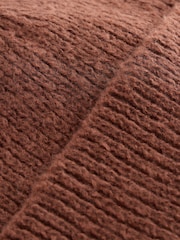 Rust Red Chunky Knit Beanie Hat (1-16yrs) - Image 3 of 4