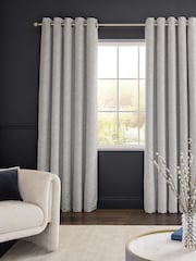 Cortinas de luxo revestidas de veludo com corte pesado e ilhós - Imagem 2 de 5