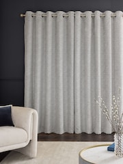 Cortinas de luxo revestidas de veludo com corte pesado e ilhós - Imagem 3 de 5
