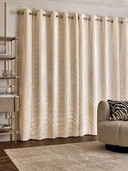 Collection Luxe Heavyweight Velvet Swirl Eyelet Lined Curtains - Изображение 2 из 5