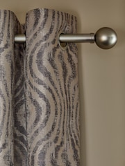 Animal Swirl Jacquard Eyelet Lined Curtains - Imagen 1 de 5