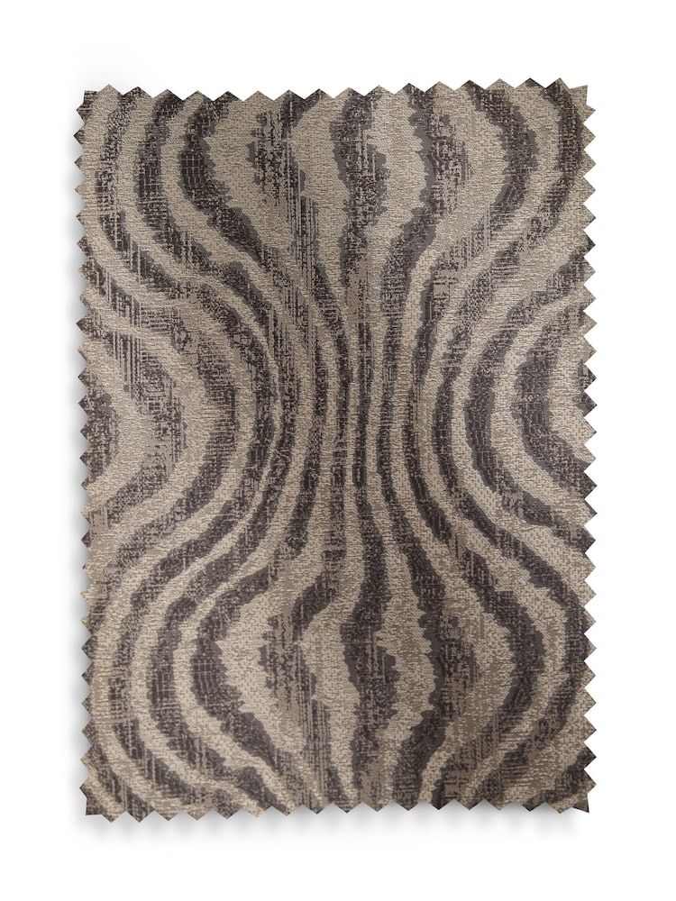 Animal Swirl Jacquard Eyelet Lined Curtains - Imagen 5 de 5