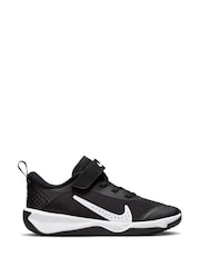 Negro/Blanco - Nike Junior Omni Court Trainers - Imagen 1 de 11