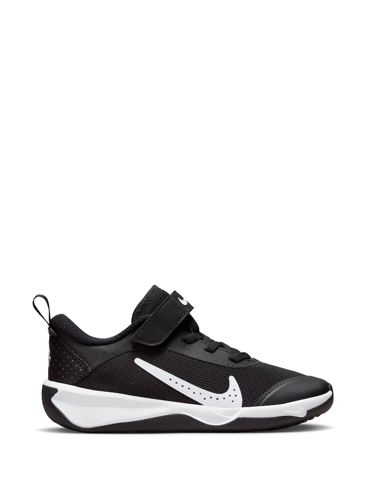 Negro/Blanco - Nike Junior Omni Court Trainers - Imagen 1 de 11