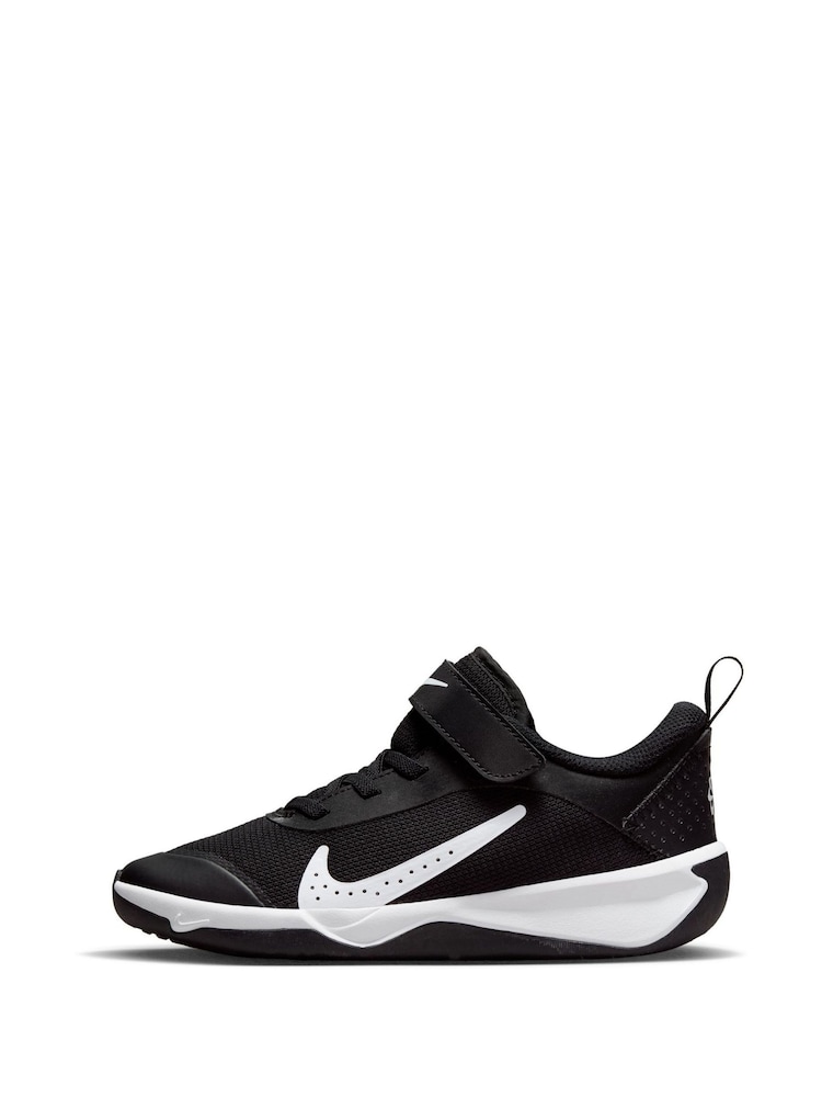 Negro/Blanco - Nike Junior Omni Court Trainers - Imagen 2 de 11