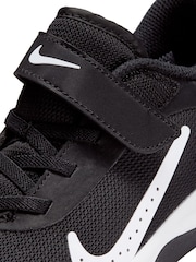 Negro/Blanco - Nike Junior Omni Court Trainers - Imagen 9 de 11