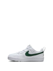 Nike White/Fir Green Junior Court Borough Low Recraft Trainers - Image 1 of 12