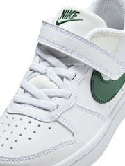 Nike White/Fir Green Junior Court Borough Low Recraft Trainers - Image 11 of 12