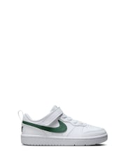 Nike White/Fir Green Junior Court Borough Low Recraft Trainers - Image 2 of 12
