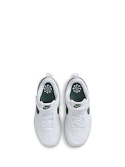 Nike White/Fir Green Junior Court Borough Low Recraft Trainers - Image 5 of 12