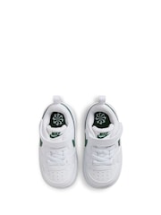 Nike White/Fir Green Infant Court Borough Low Recraft Trainers - Image 4 of 8