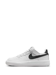 Nike White/Black Junior Air Force 1 Easy On Trainers - Image 2 of 8