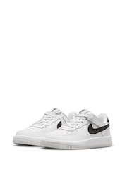 Nike White/Black Junior Air Force 1 Easy On Trainers - Image 4 of 8