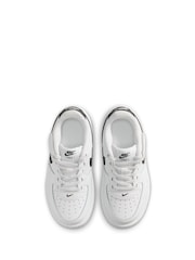 Nike White/Black Junior Air Force 1 Easy On Trainers - Image 5 of 8