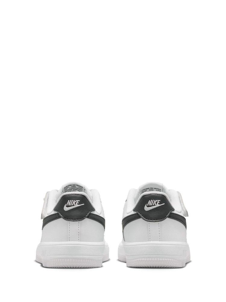 Nike White/Black Junior Air Force 1 Easy On Trainers - Image 8 of 8
