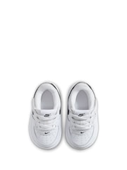 Nike White/Black Infant Air Force 1 Easy On Trainers - Image 9 of 9