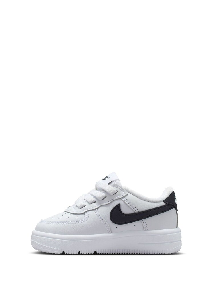 Nike White/Black Infant Air Force 1 Easy On Trainers - Image 1 of 9 Nike White/Black Infant Air Force 1 Easy On Trainers - Image 1 of 9