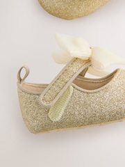 Baker by Ted Baker Baby Girls Padders Shoes With Bow - Image 4 of 6