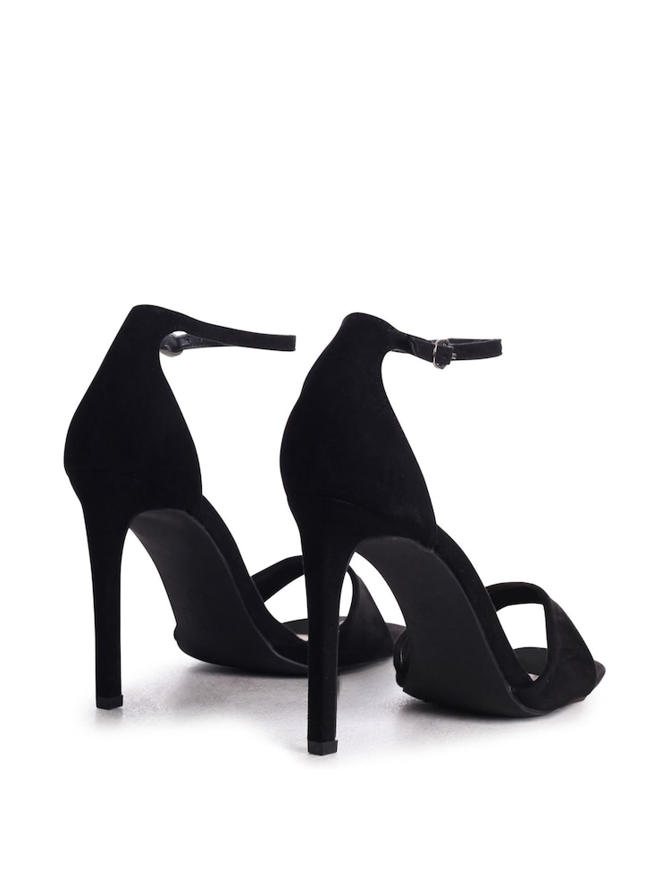 Negro - Sandalias de tacón Elsa Barely There de ante sintético de Linzi - Imagen 4 de 4 Negro - Sandalias de tacón Elsa Barely There de ante sintético de Linzi - Imagen 4 de 4