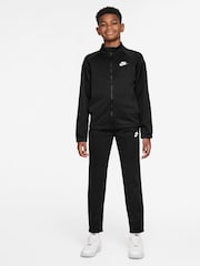 Schwarz - Nike Dri-Fit Poly Zip Through Tracksuit - Bild 1 von 3