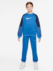 Nike Photo Blue Dri-FIT Poly Crew Tracksuit - Image 1 of 3